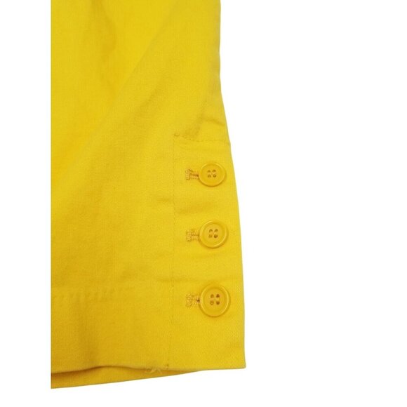 Monroe & Main Womens Yellow Cropped Pants Size 8‎ High Waisted - Picture 6 of 10